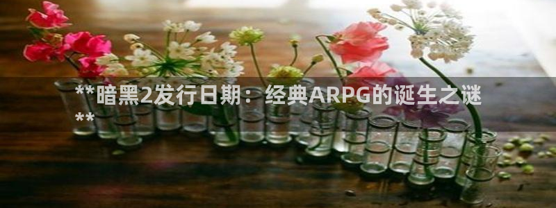顶点娱乐创造奇迹登录最简单三个步骤：**暗黑2发行日期：经典ARPG的诞生之谜
**